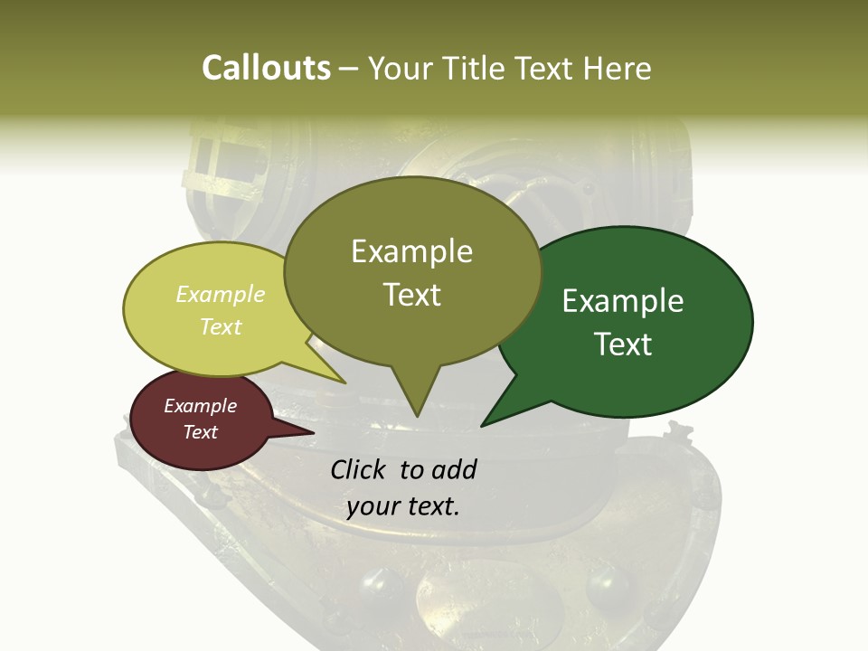 Dive Helmet Ocean PowerPoint Template