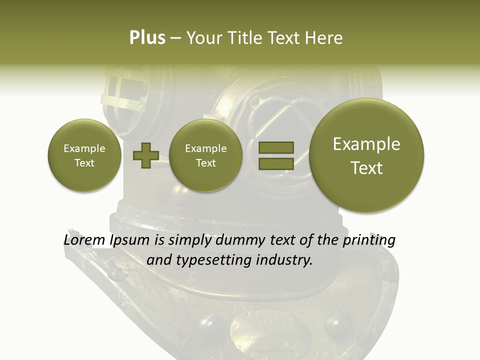 Dive Helmet Ocean PowerPoint Template