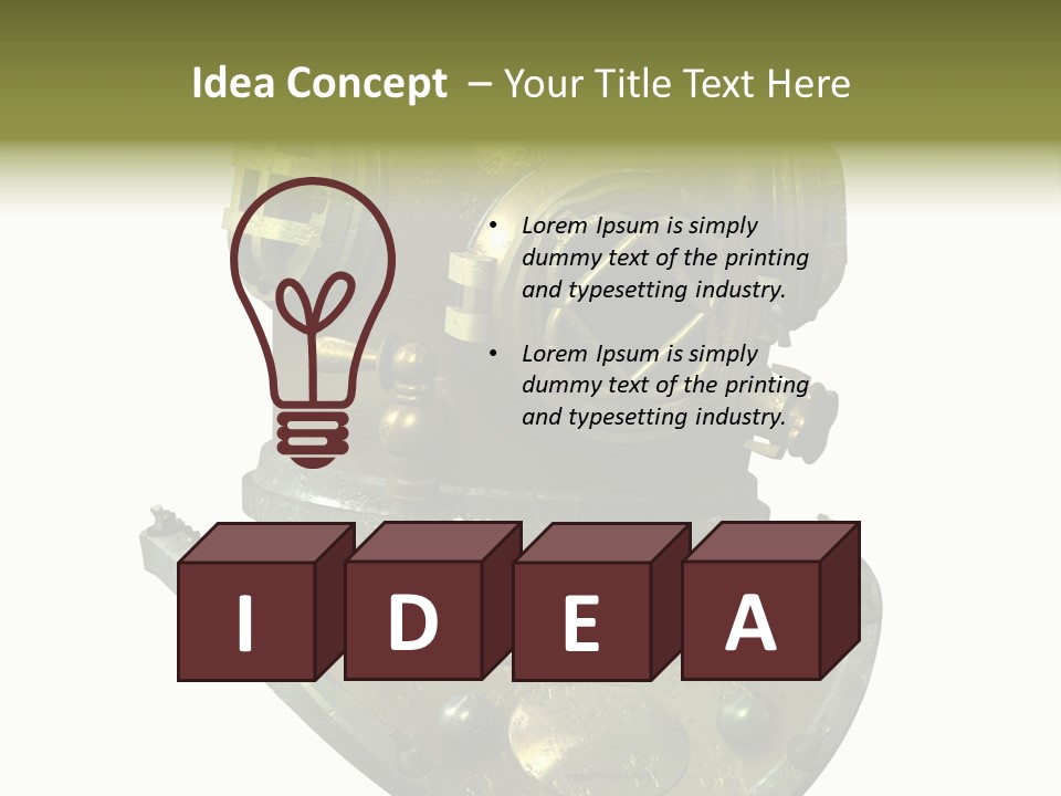 Dive Helmet Ocean PowerPoint Template