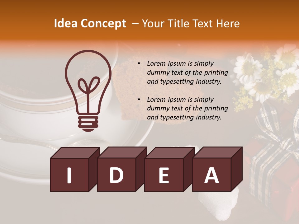 Romantic Valentine Delicious PowerPoint Template