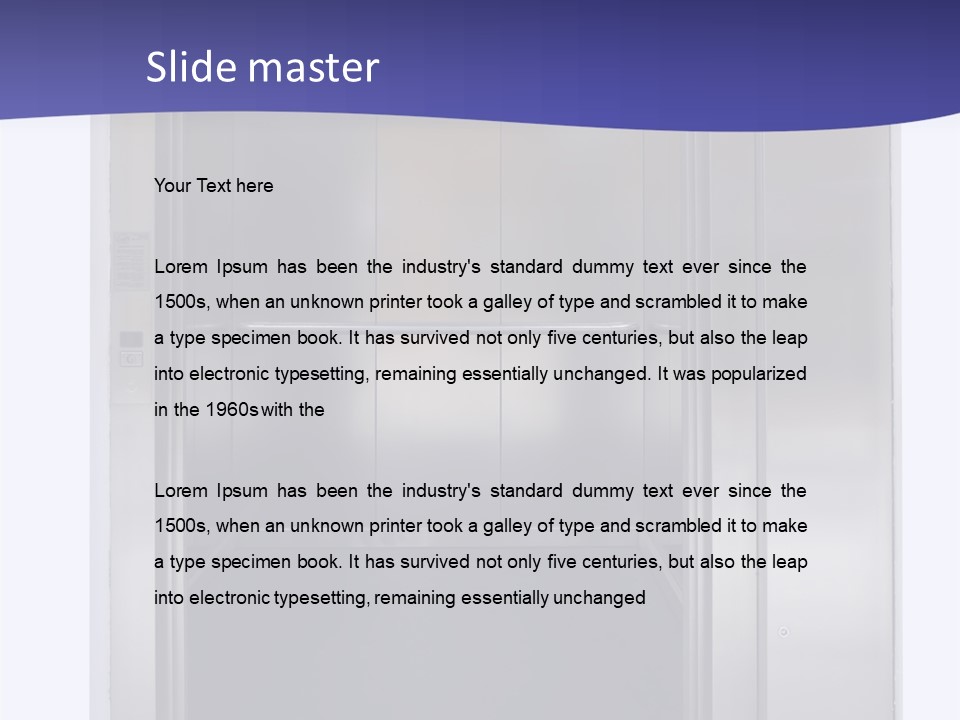 Possibility Open Doorway PowerPoint Template