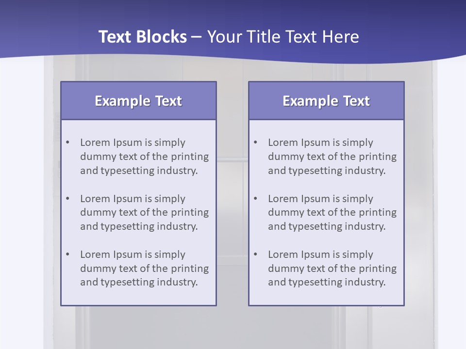 Possibility Open Doorway PowerPoint Template