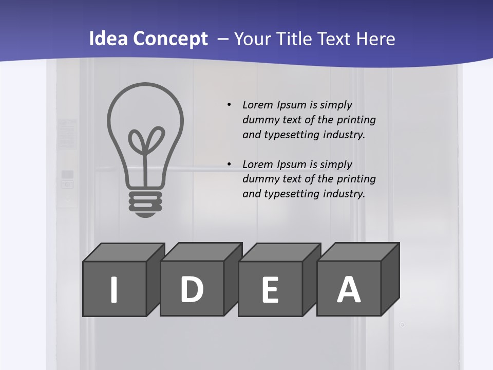 Possibility Open Doorway PowerPoint Template
