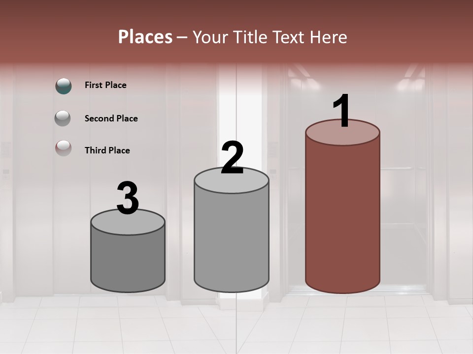 Elevator Entrance Wall PowerPoint Template