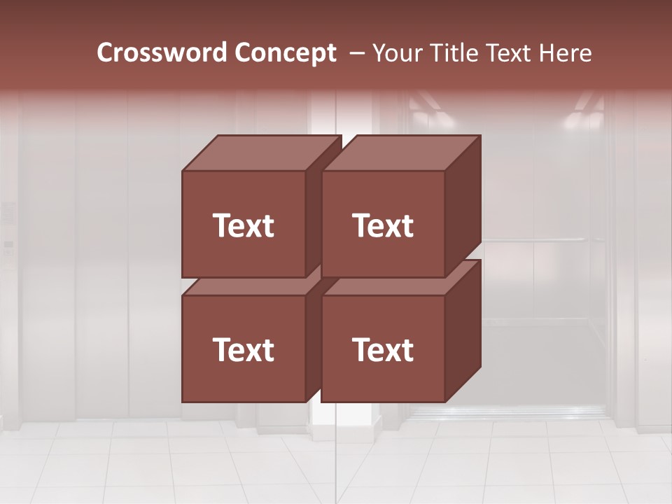 Elevator Entrance Wall PowerPoint Template