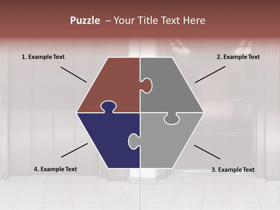 Elevator Entrance Wall PowerPoint Template