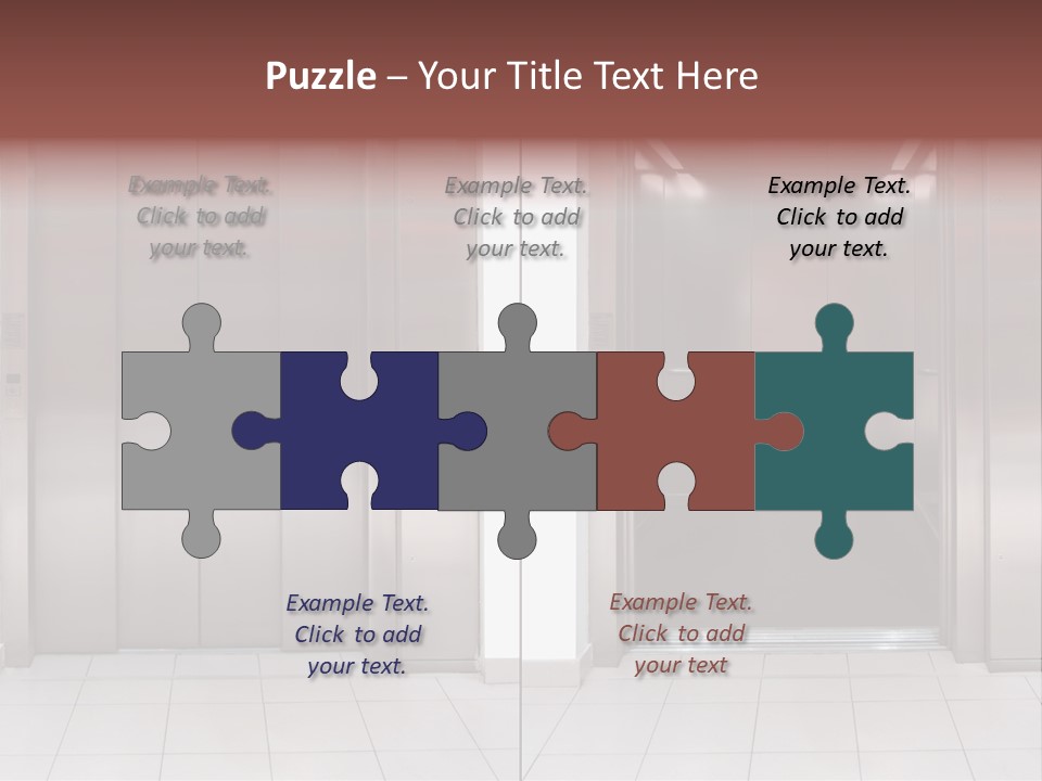 Elevator Entrance Wall PowerPoint Template