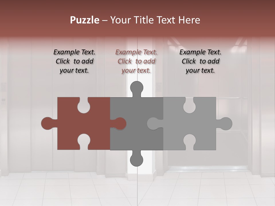 Elevator Entrance Wall PowerPoint Template