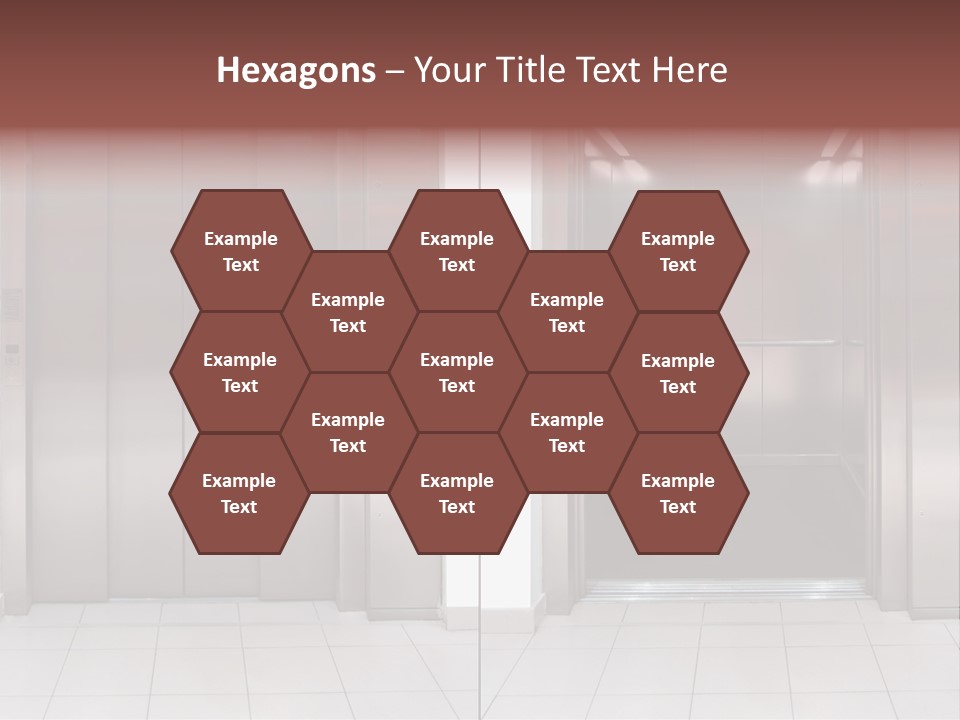 Elevator Entrance Wall PowerPoint Template