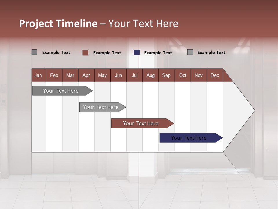 Elevator Entrance Wall PowerPoint Template