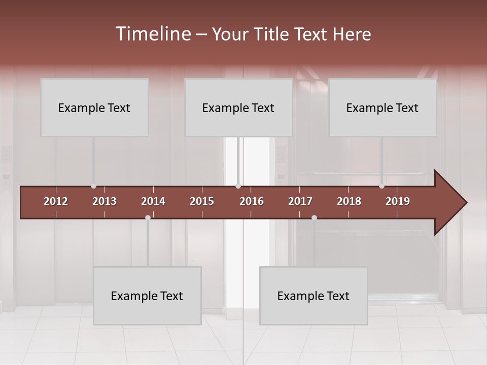 Elevator Entrance Wall PowerPoint Template