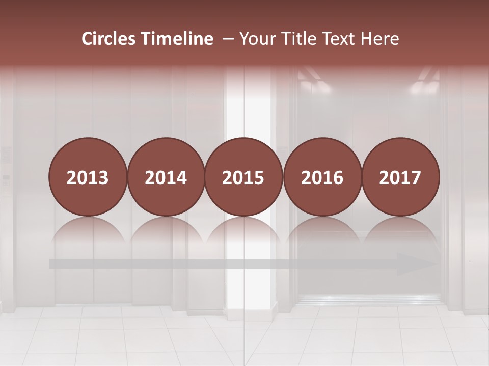 Elevator Entrance Wall PowerPoint Template