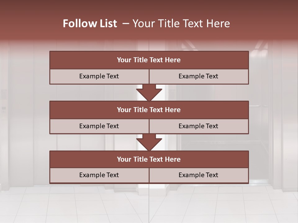 Elevator Entrance Wall PowerPoint Template