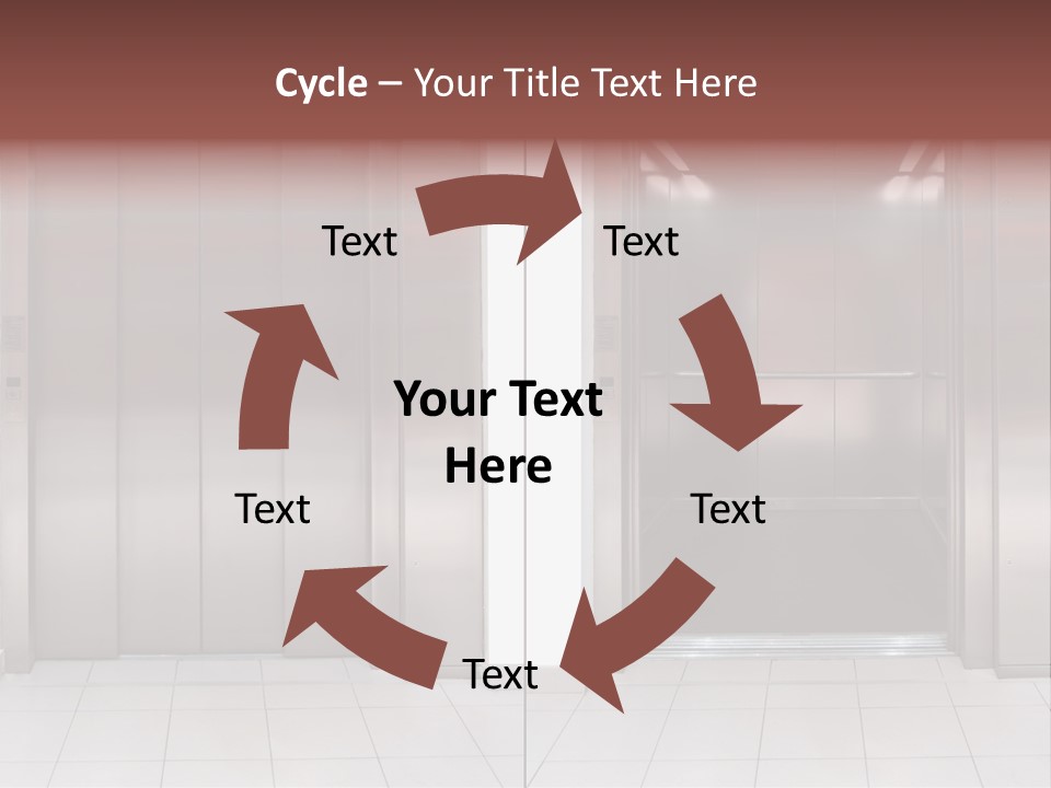 Elevator Entrance Wall PowerPoint Template