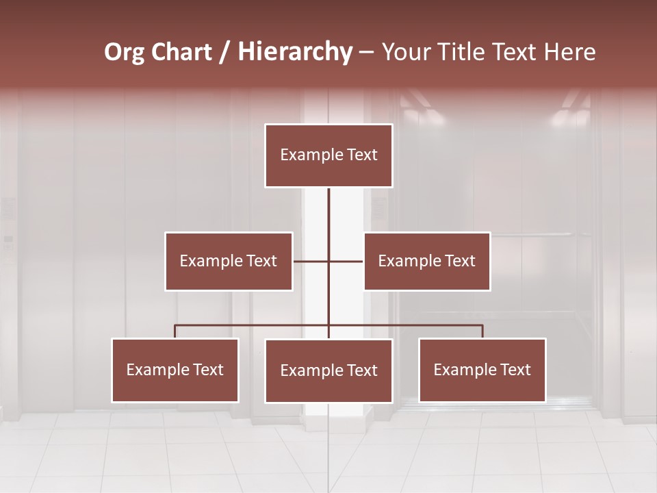 Elevator Entrance Wall PowerPoint Template
