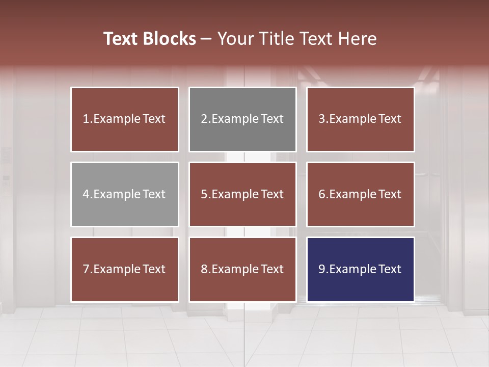 Elevator Entrance Wall PowerPoint Template