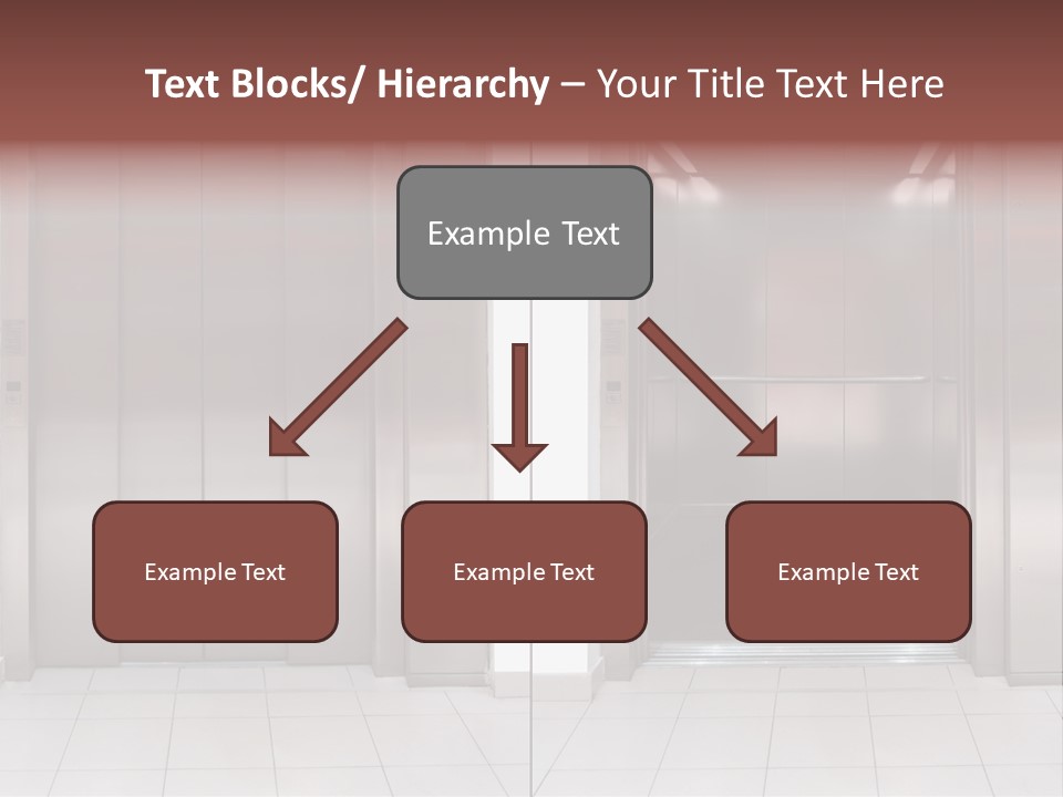 Elevator Entrance Wall PowerPoint Template