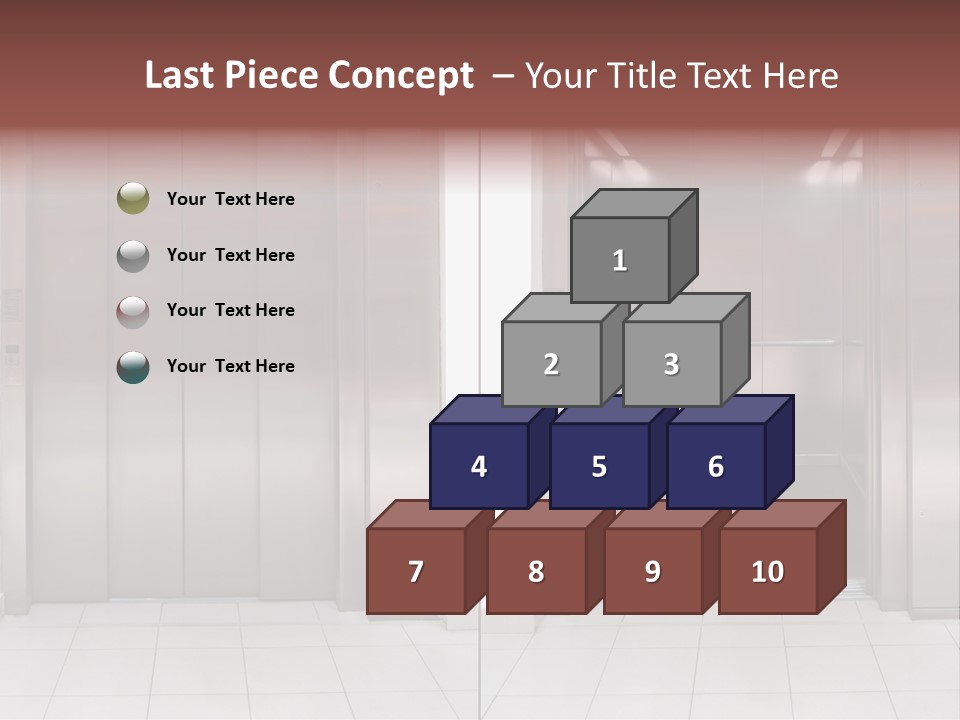 Elevator Entrance Wall PowerPoint Template