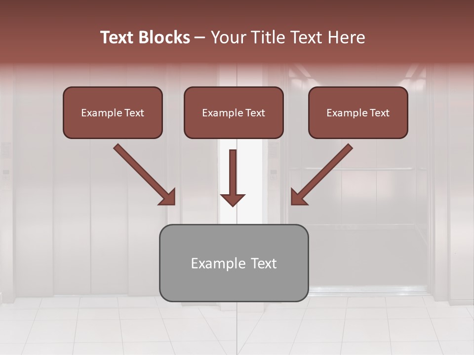 Elevator Entrance Wall PowerPoint Template