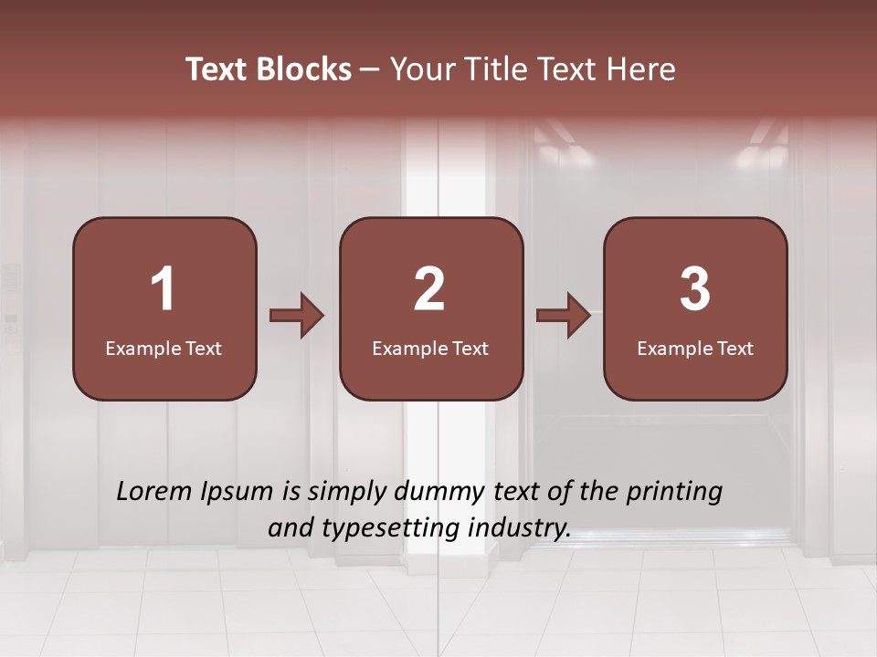 Elevator Entrance Wall PowerPoint Template