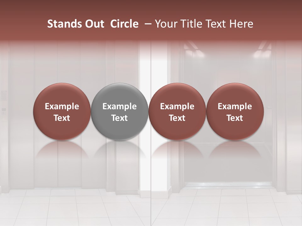 Elevator Entrance Wall PowerPoint Template