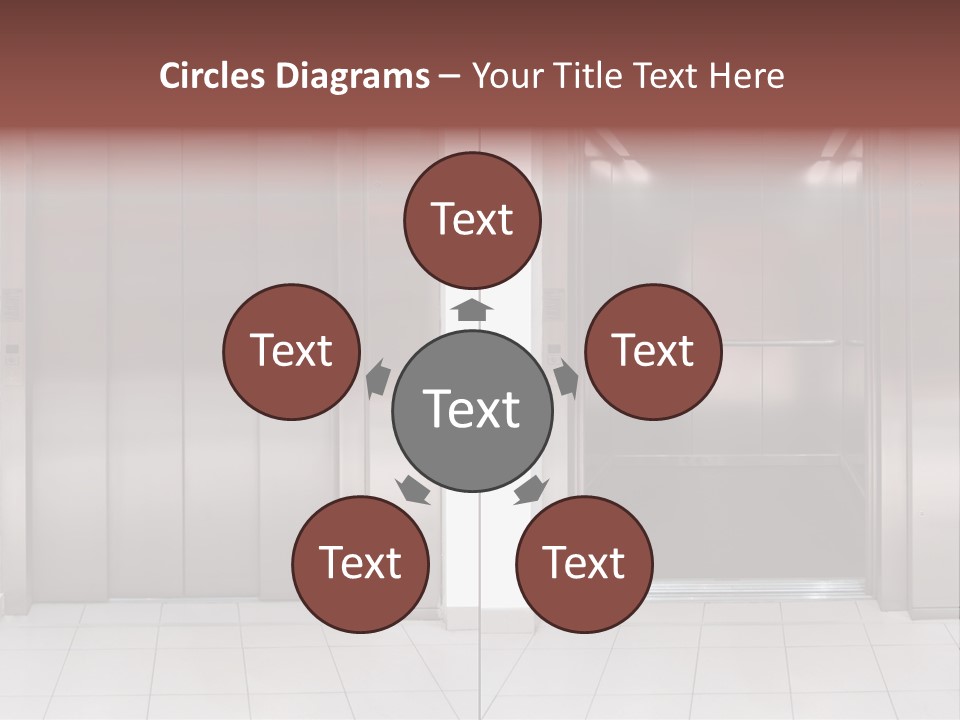 Elevator Entrance Wall PowerPoint Template