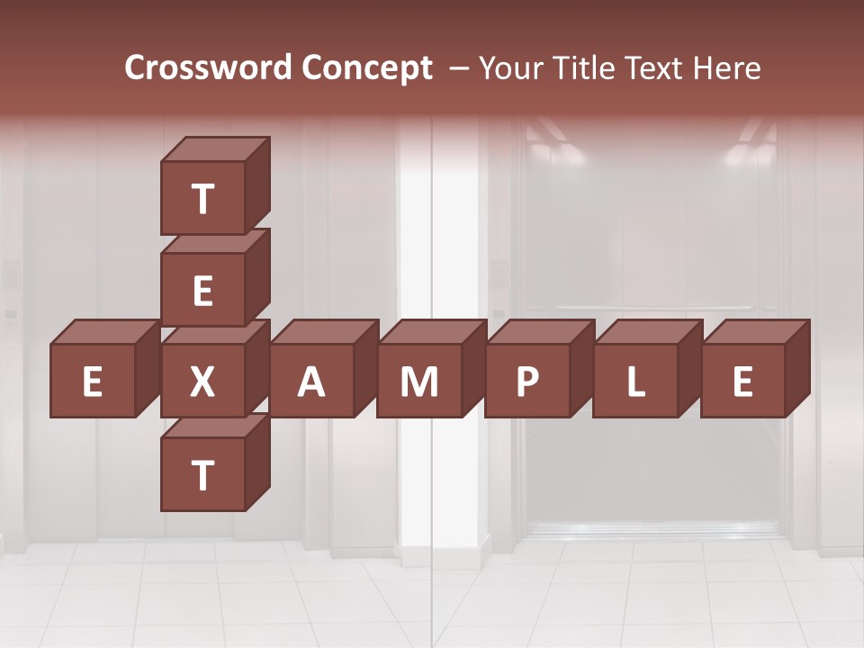 Elevator Entrance Wall PowerPoint Template