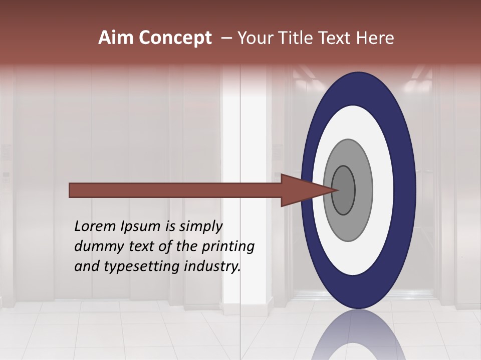 Elevator Entrance Wall PowerPoint Template