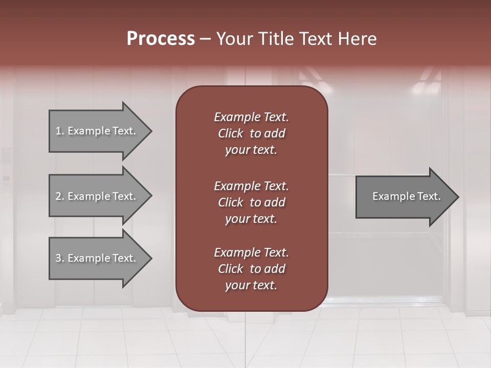 Elevator Entrance Wall PowerPoint Template