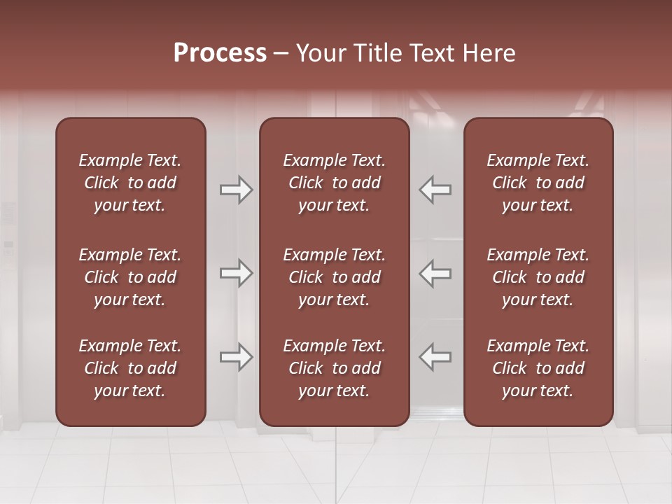 Elevator Entrance Wall PowerPoint Template