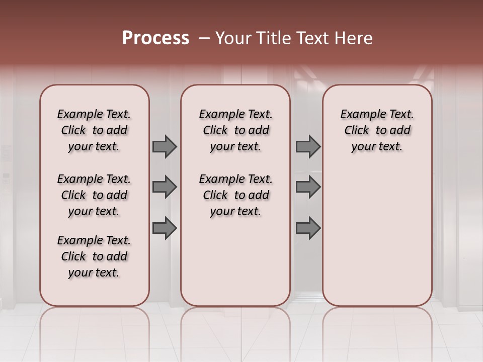 Elevator Entrance Wall PowerPoint Template