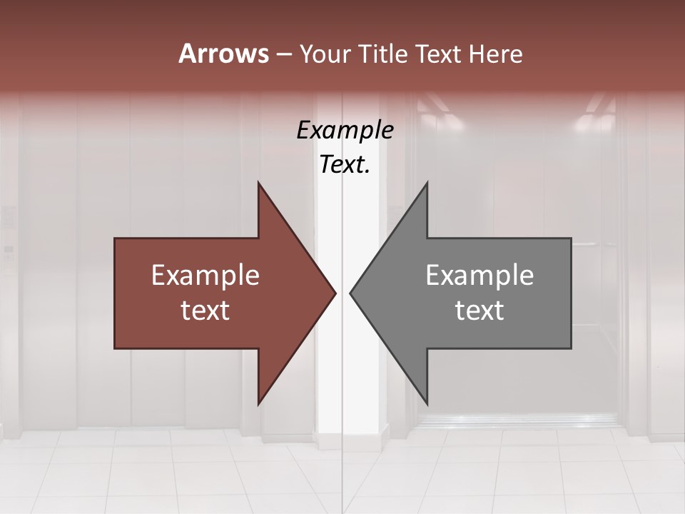 Elevator Entrance Wall PowerPoint Template