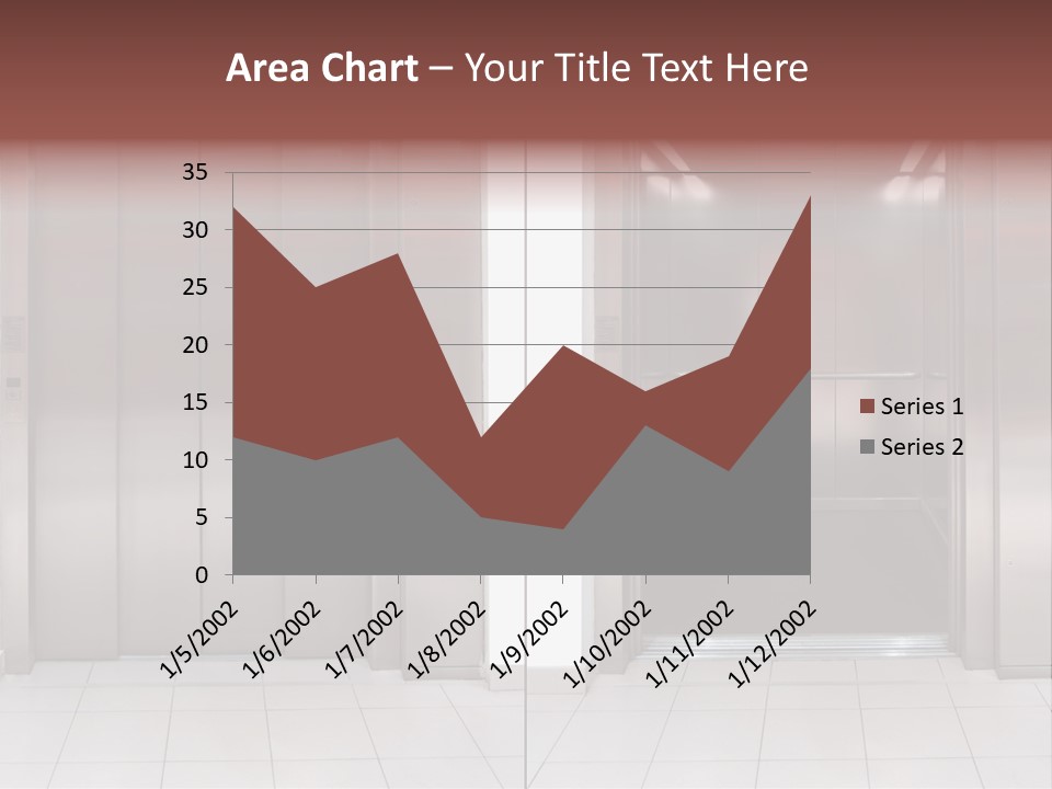 Elevator Entrance Wall PowerPoint Template