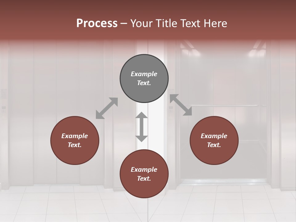 Elevator Entrance Wall PowerPoint Template