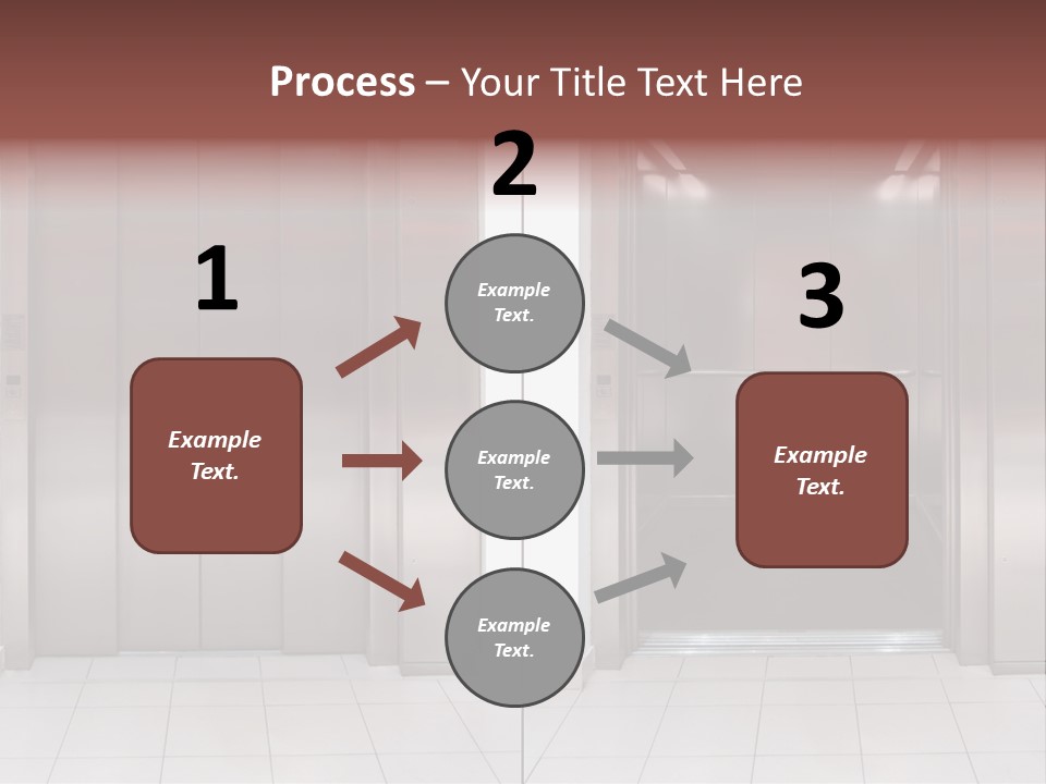 Elevator Entrance Wall PowerPoint Template