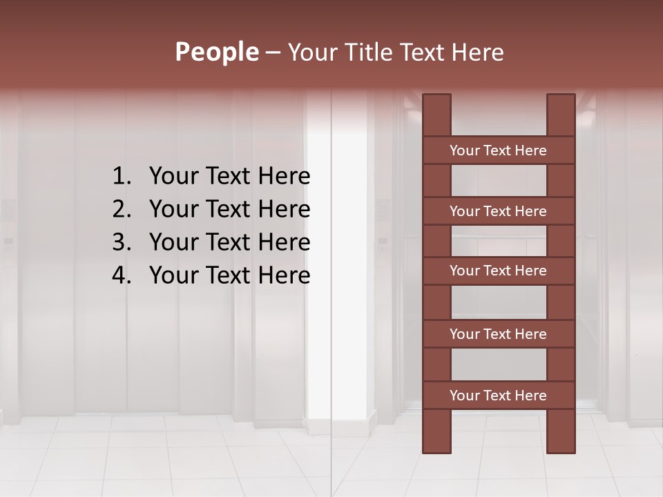 Elevator Entrance Wall PowerPoint Template
