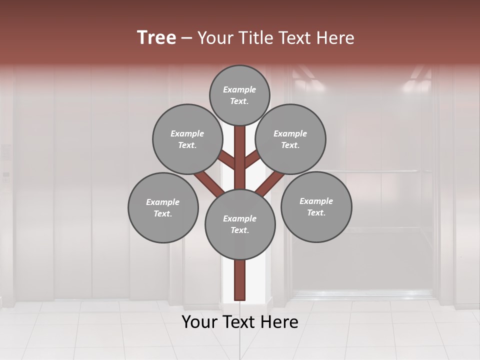 Elevator Entrance Wall PowerPoint Template