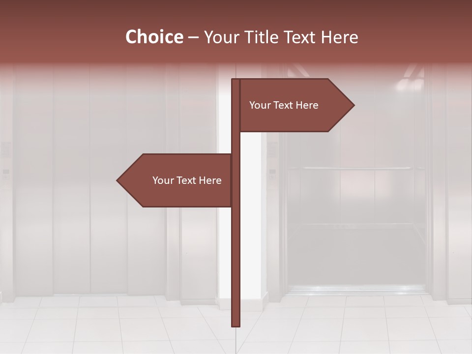 Elevator Entrance Wall PowerPoint Template