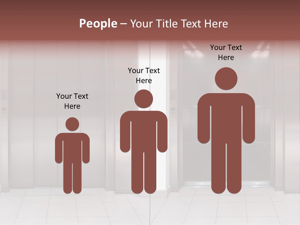 Elevator Entrance Wall PowerPoint Template