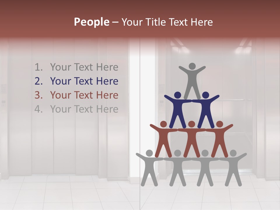 Elevator Entrance Wall PowerPoint Template