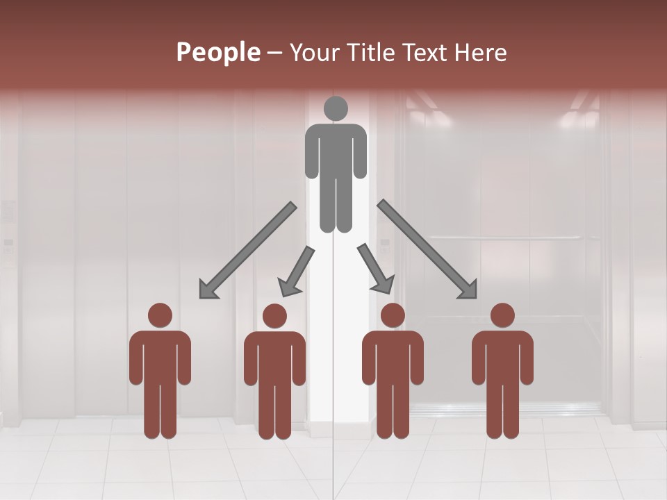 Elevator Entrance Wall PowerPoint Template