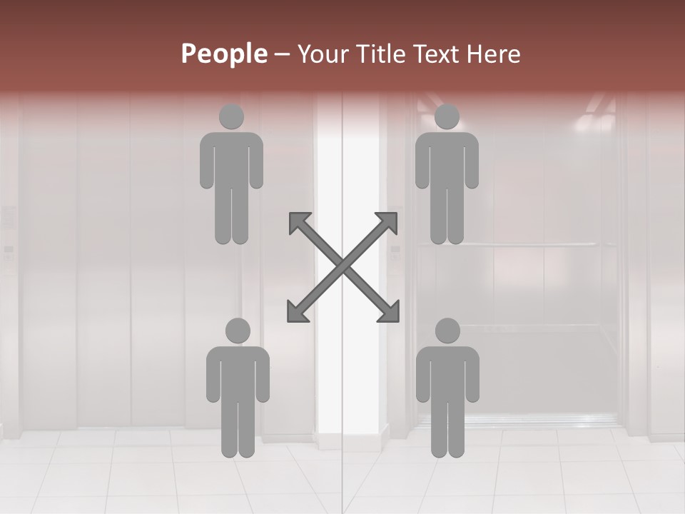 Elevator Entrance Wall PowerPoint Template