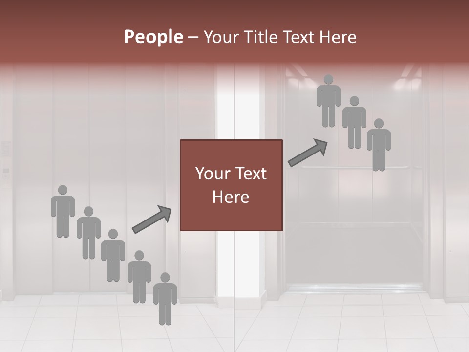 Elevator Entrance Wall PowerPoint Template