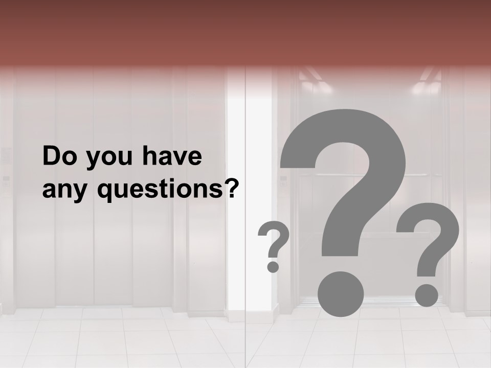 Elevator Entrance Wall PowerPoint Template