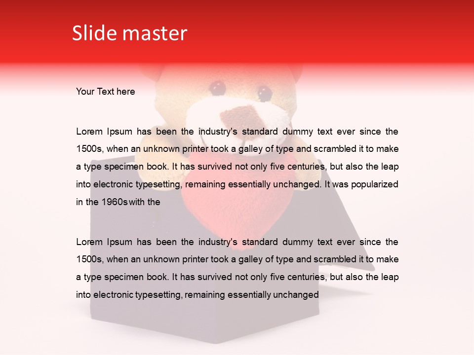 Heart Isolated Decor PowerPoint Template