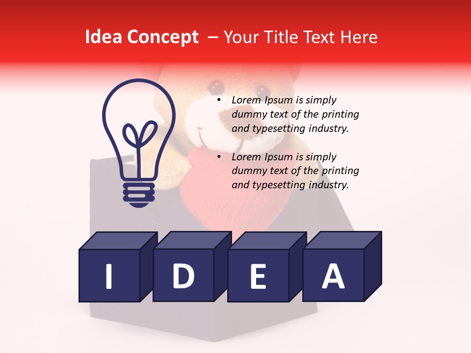 Heart Isolated Decor PowerPoint Template