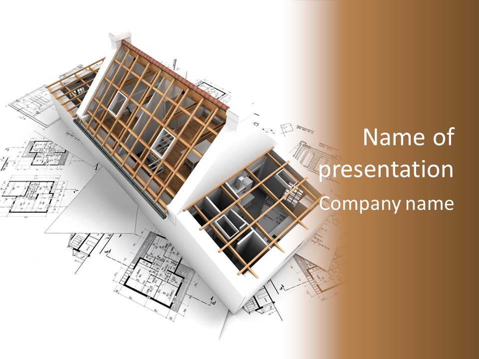 Architecture Draw Flat PowerPoint Template