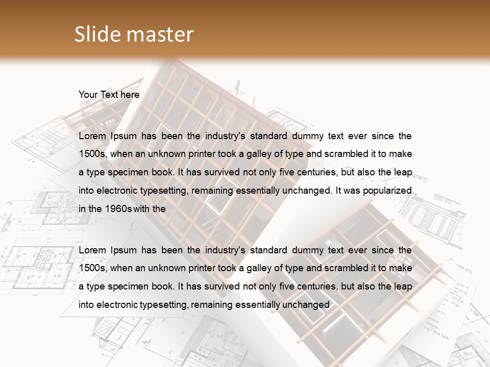 Architecture Draw Flat PowerPoint Template