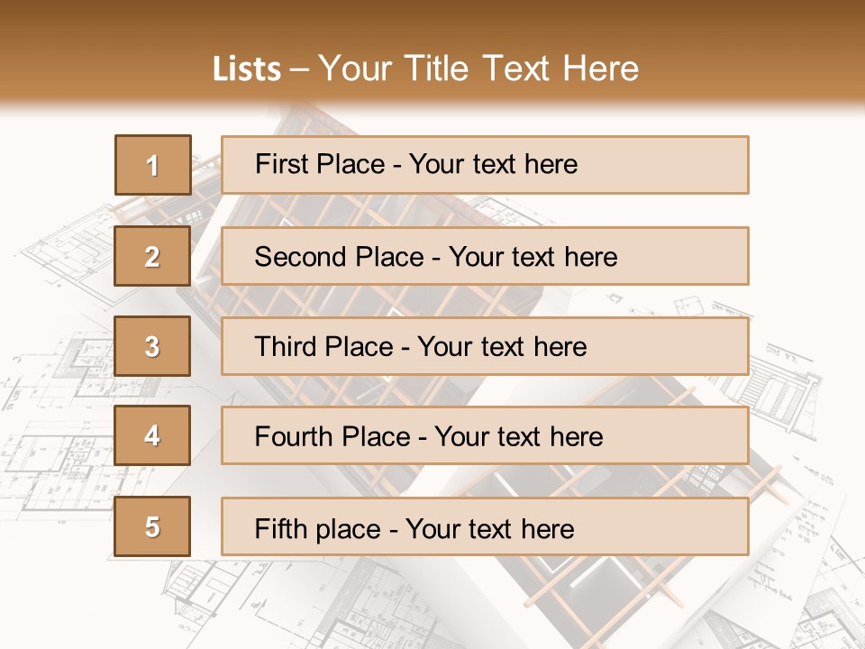 Architecture Draw Flat PowerPoint Template