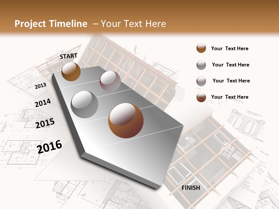 Architecture Draw Flat PowerPoint Template